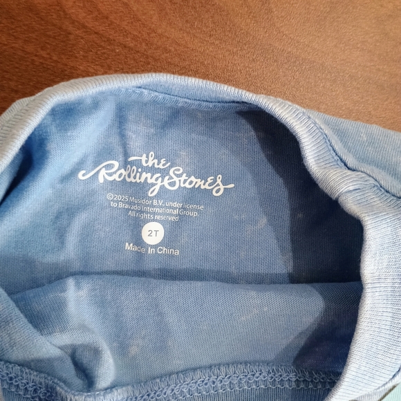 The Rolling Stones Kids Blue T-Shirt - Picture 3 of 4